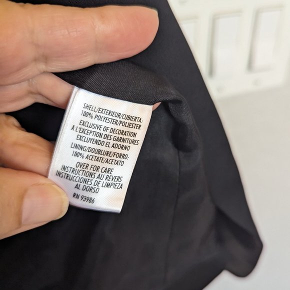 NWT VINTAGE TUXEDO JACKET !! | 8 | Black Satin Lapels | Crystal | Casual Corner - Picture 11 of 12